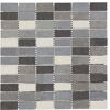 Mosaikfliese 'Kesme' Feinsteinzeug grau 29,5 x 29,5 cm