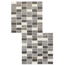 Verkleinertes Bild von Mosaikfliese 'Kesme' Feinsteinzeug grau 29,5 x 29,5 cm