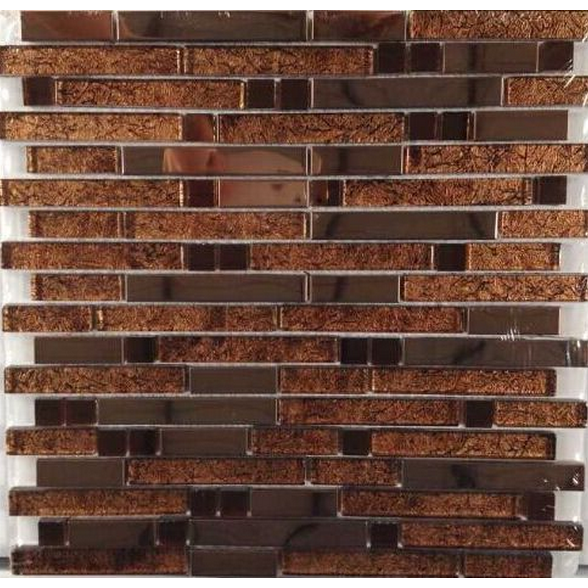 Mosaikfliese 'Diamond brown' 29,8 x 30,4cm