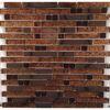 Mosaikfliese 'Diamond brown' 29,8 x 30,4cm