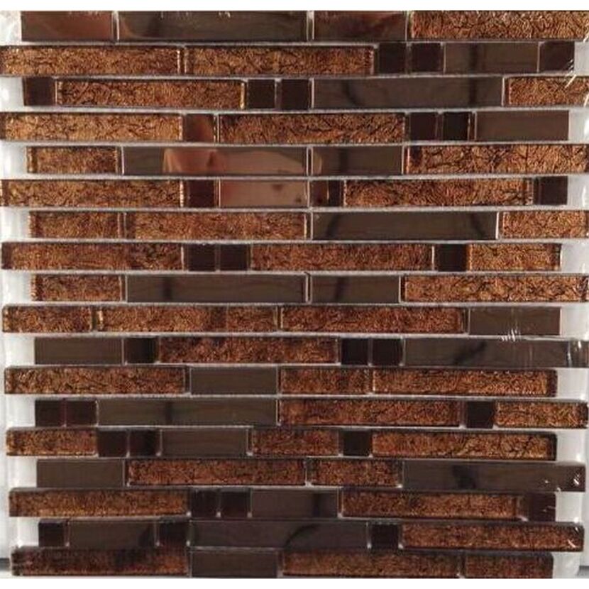 Mosaikfliese 'Diamond brown' 29,8 x 30,4cm