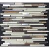 Mosaikfliese 'Windsor canyon' Glas/Metall/Naturstein beige/braun 30,5 x 30,5 cm