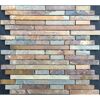 Mosaikfliese 'Rustic Creek' Materialmix braun-beige 30,5 x 30,5 cm