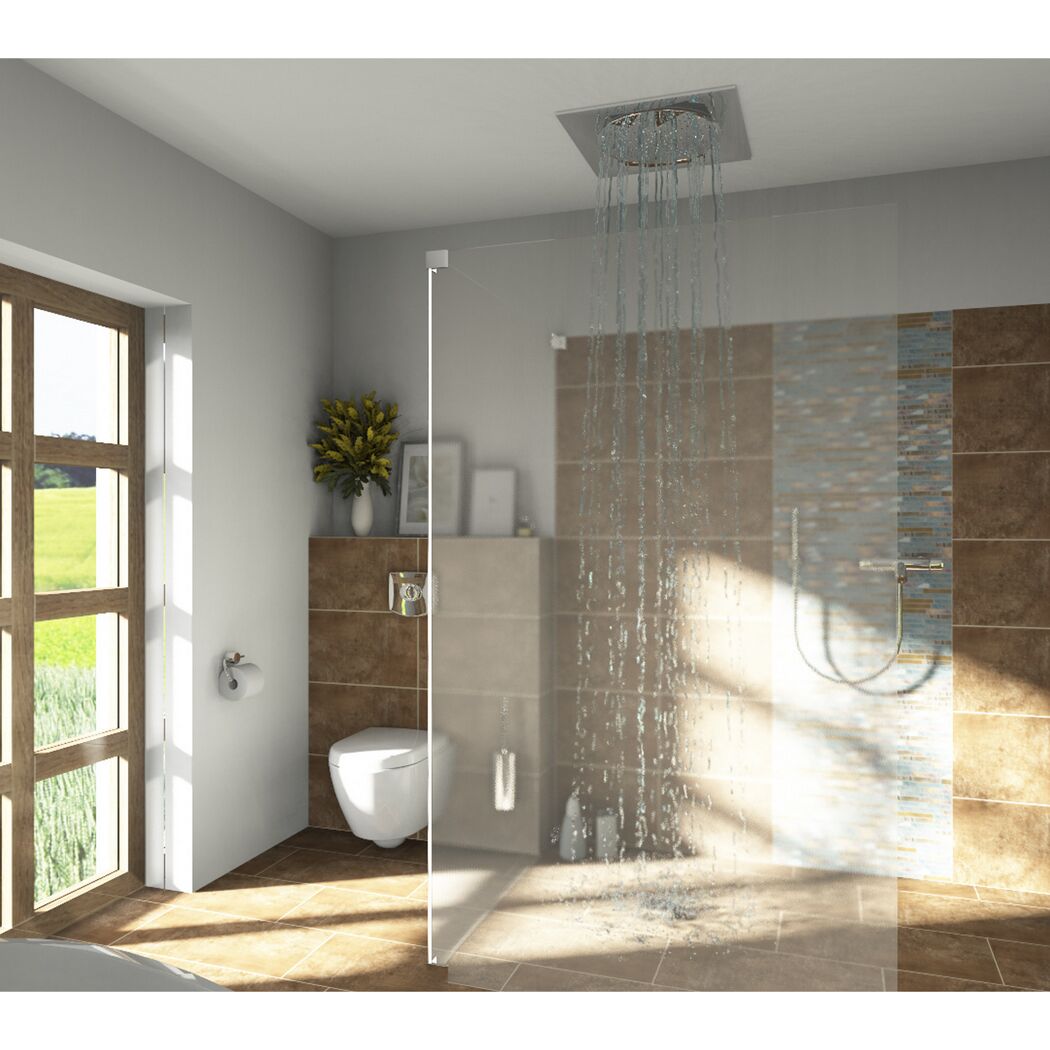 Mosaikfliese 'Rustic Creek' Materialmix braun-beige 30,5 x 30,5 cm