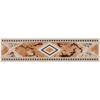 Bordürenfliese Malta Raute beige 6 x 25cm