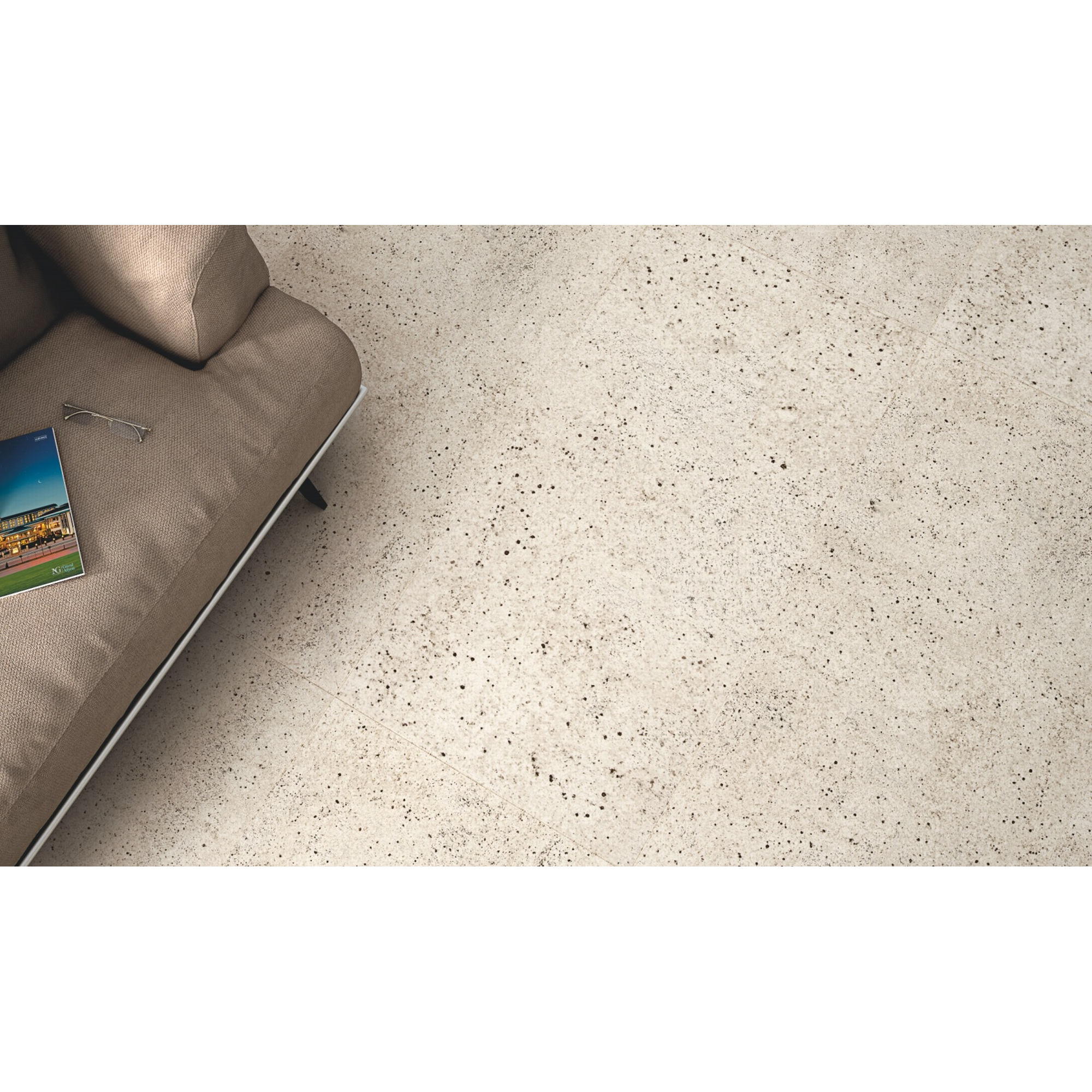 Bodenfliese 'Kashmir' Feinsteinzeug beige 30,5 x 60,5 cm