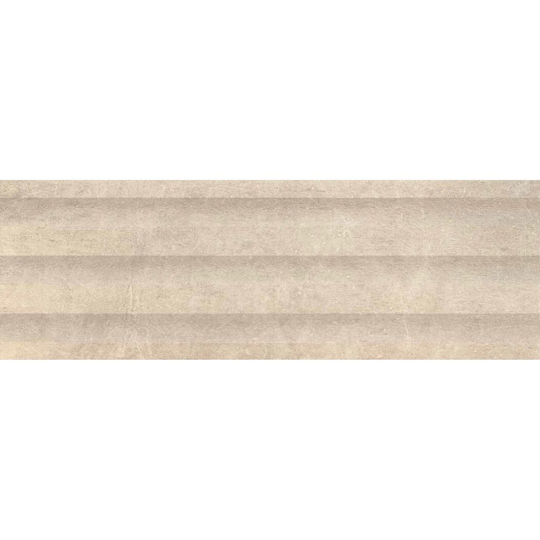 Wandfliese 'Pompeya Leeds' Steingut taupe 30 x 90 cm