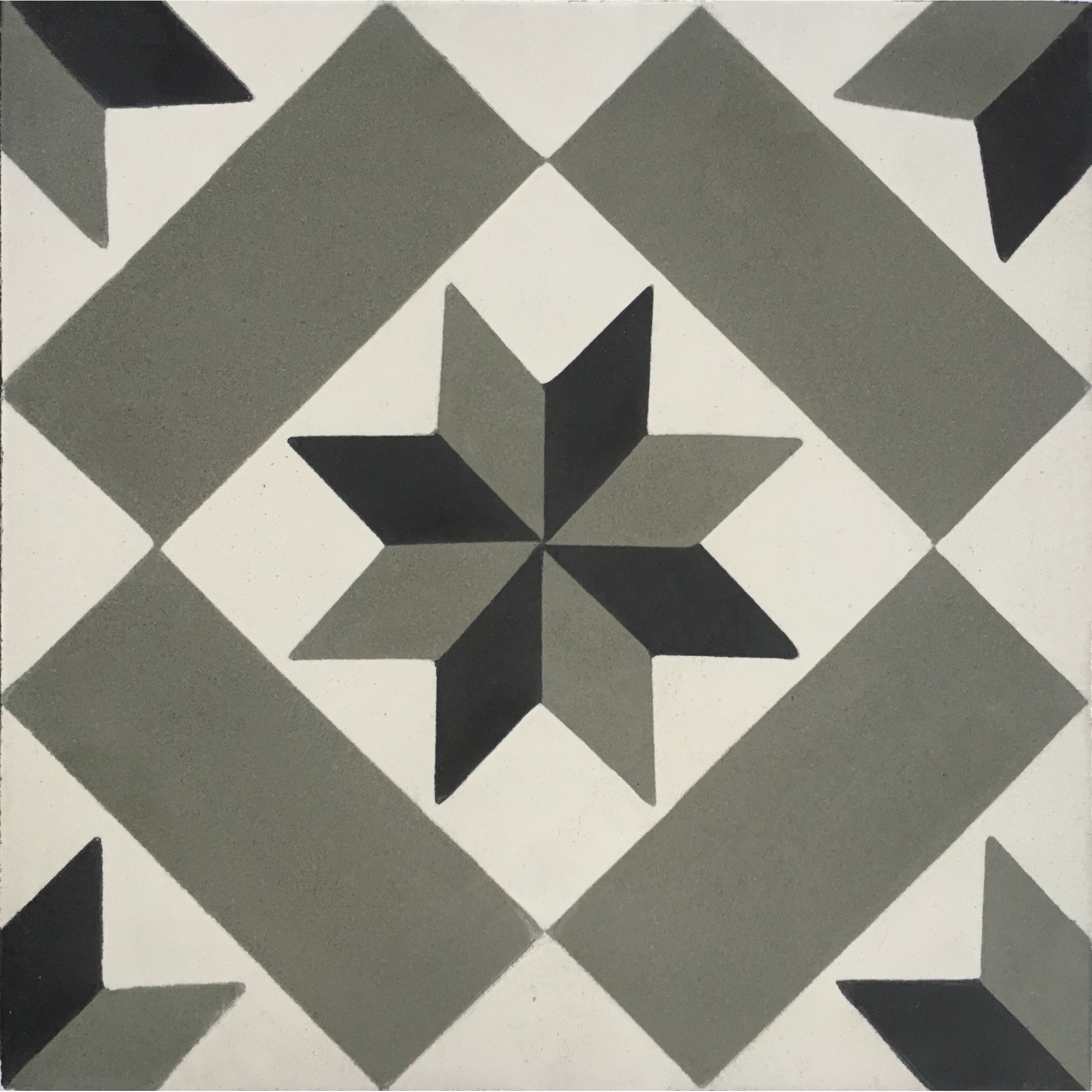 Bodenfliese 'Cement' Zement grau/schwarz/beige 20 x 20 cm