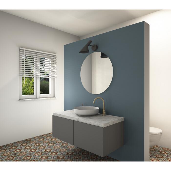 Bodenfliese 'Cement' mehrfarbig 20 x 20 cm ǀ toom Baumarkt