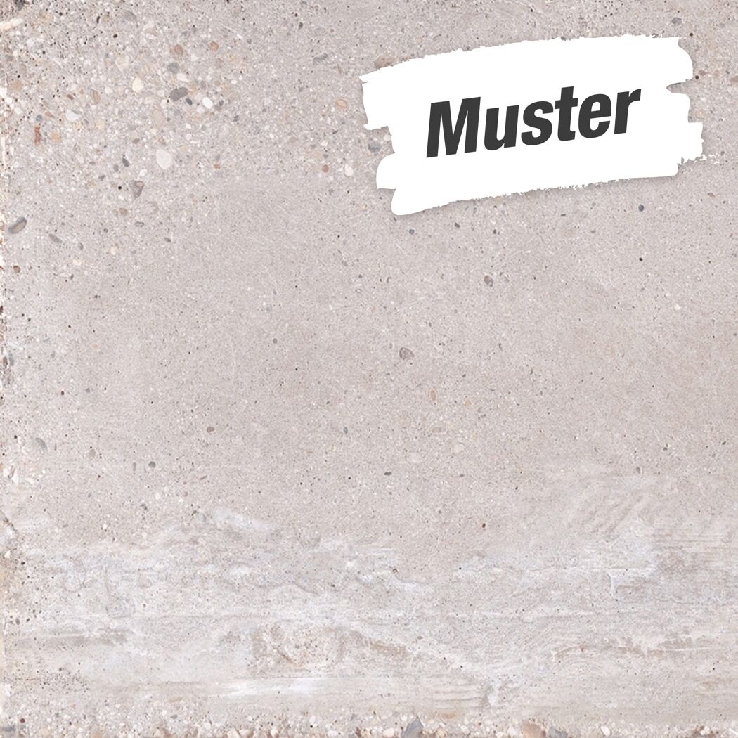 Muster zu Bodenfliese 'Spazio' Feinsteinzeug grau 30,5 x 61 cm
