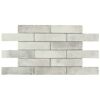 Bodenfliese 'Terramix' Feinsteinzeug grau 7 x 28 cm