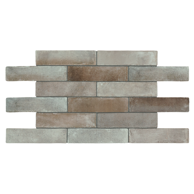 Bild von Bodenfliese 'Terramix' Feinsteinzeug beige 7 x 28 cm