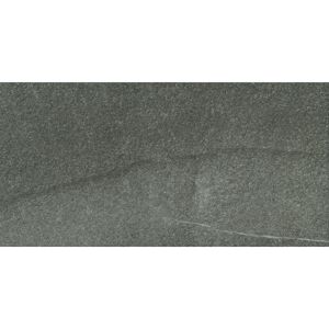 Bodenfliese 'Luna' Feinsteinzeug anthrazit 30,2 x 60,4 cm