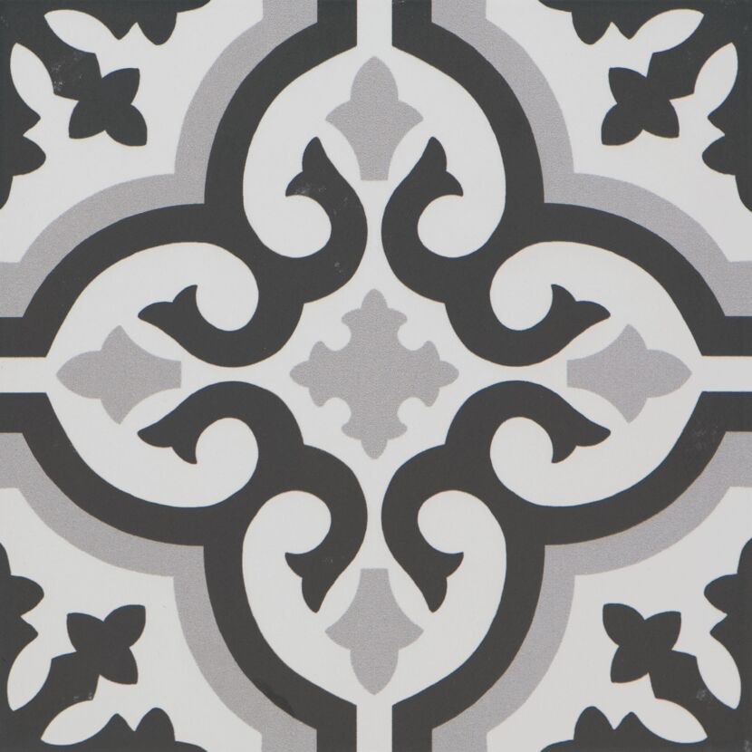 Bodenfliese 'Retro Cosenza' Feinsteinzeug mehrfarbig 22,5 x 22,5 cm