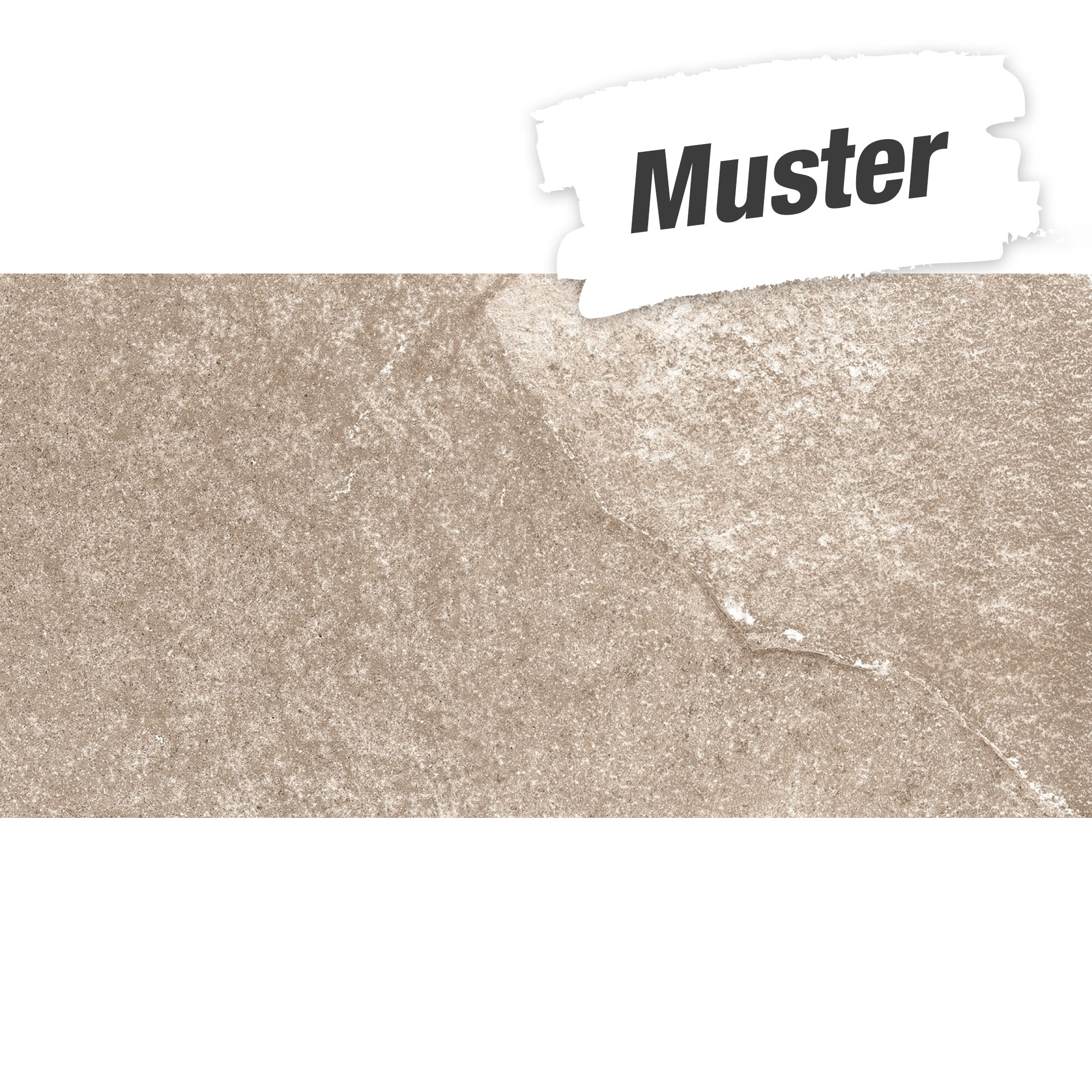 Muster zur Bodenfliese 'Materia' Feinsteinzeug beige 30 x 60 cm + product picture
