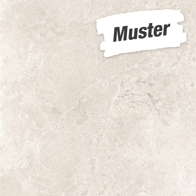 Bild von Muster zur Bodenfliese 'Materia' Feinsteinzeug grau 60 x 60 cm