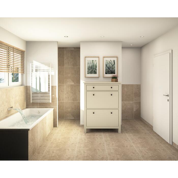 Bodenfliese 'Materia' beige 60 x 60cm ǀ toom Baumarkt