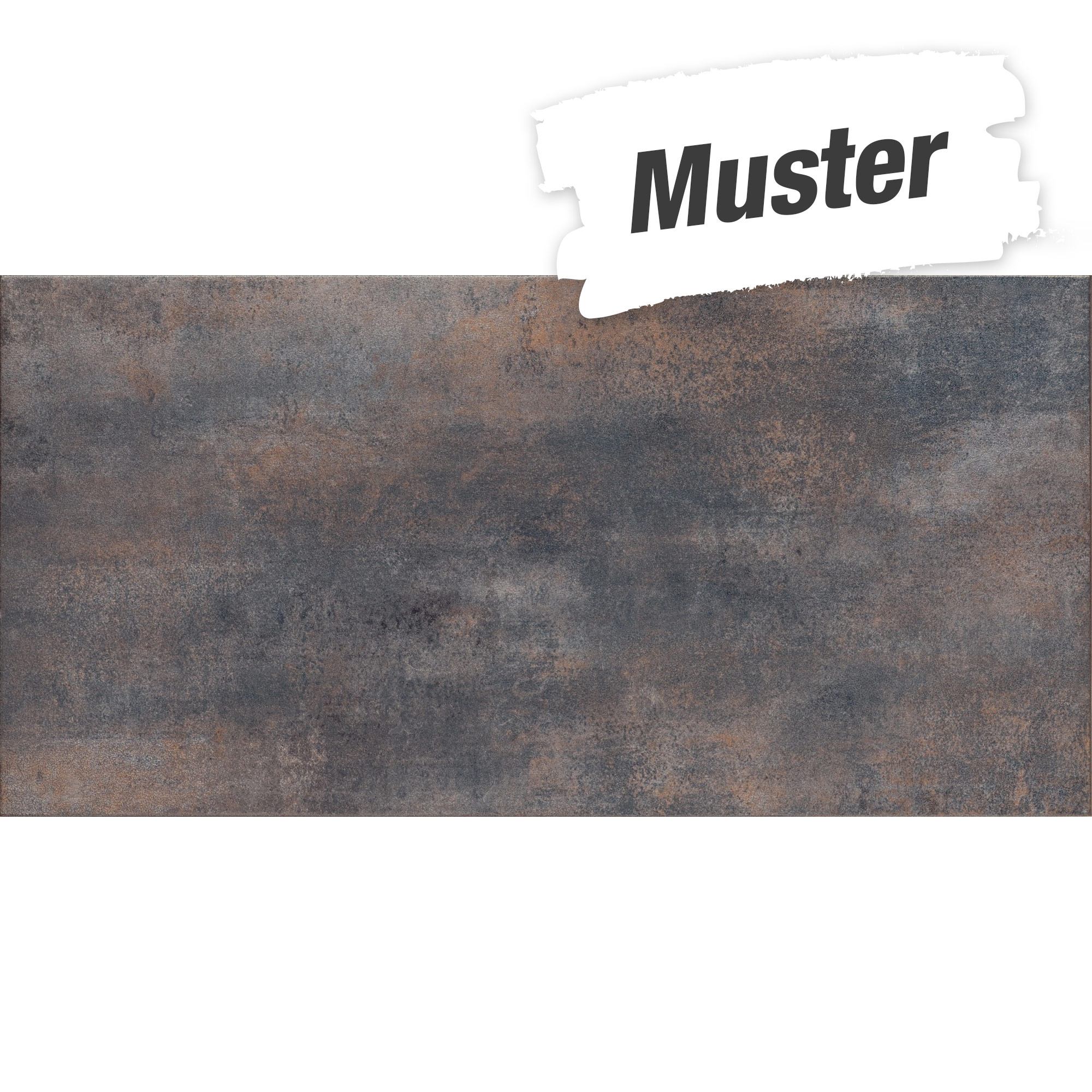 Muster zur Bodenfliese 'Steel' Feinsteinzeug schwarz 30 x 60 cm + product picture