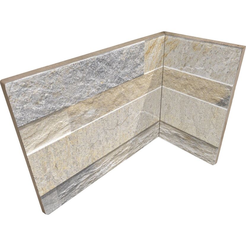 Beige Eckfliese