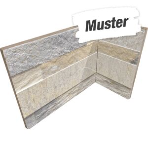 Muster zu Innenecke 'Cubics' Feinsteinzeug beige 10 x 20 cm