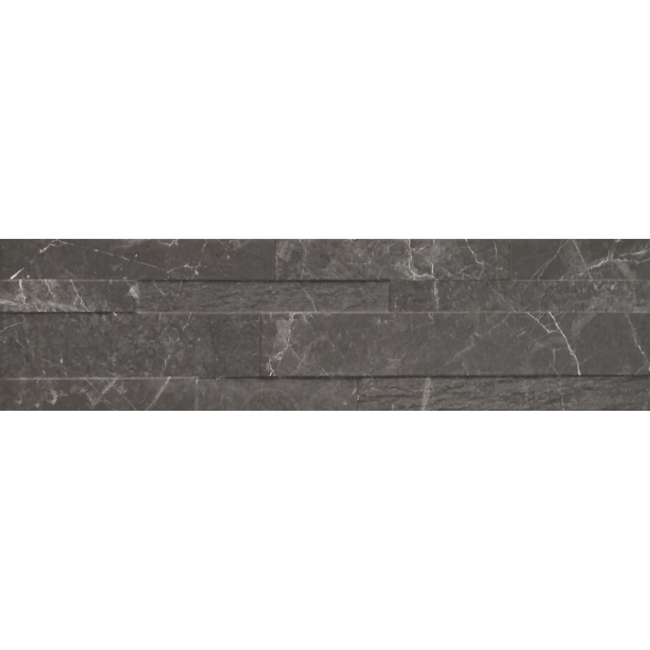 Bild von Wandfliese 'Tiffany' Feinsteinzeug anthrazit 15 x 61 cm