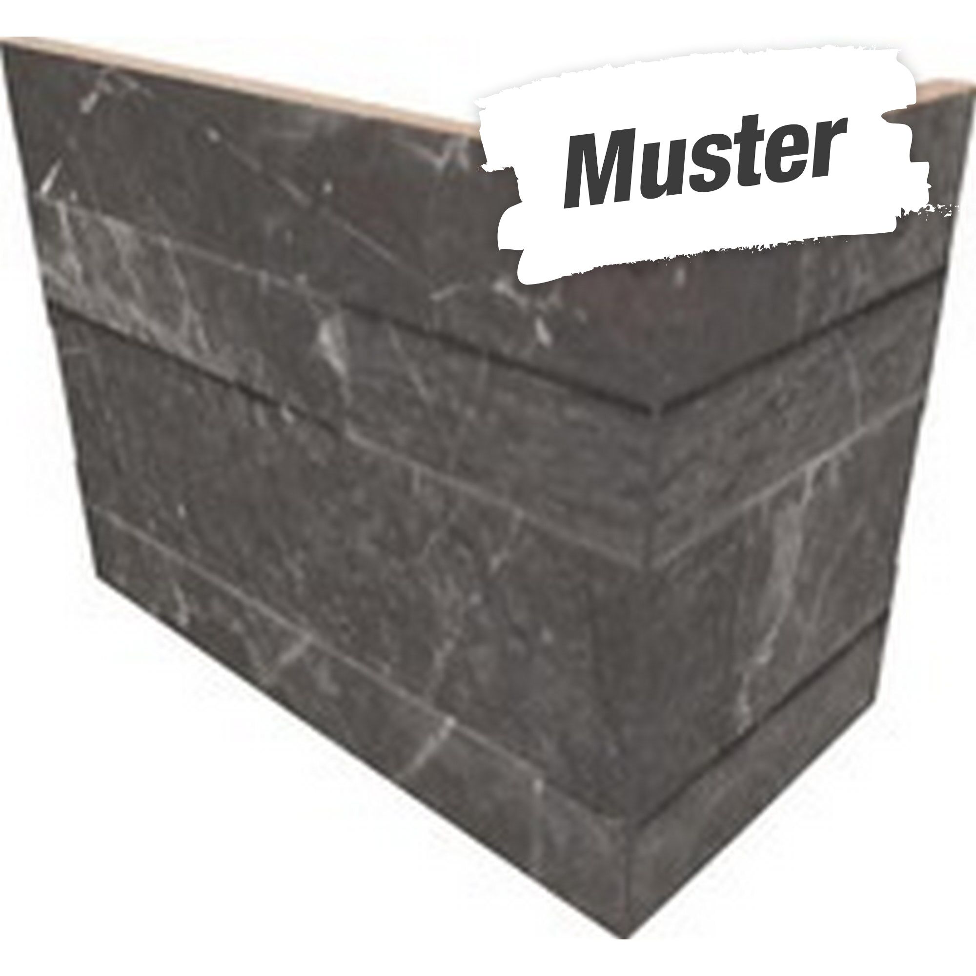 Dunkelgraue Wandverkleidung "Tiffany Dark"