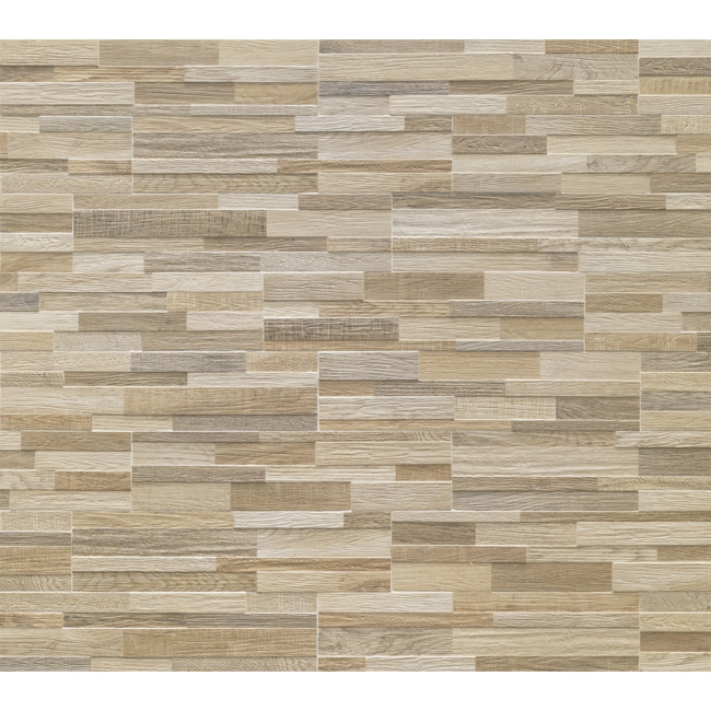 Bild von Wandfliese 'Wallart' Feinsteinzeug sand 15 x 61 cm