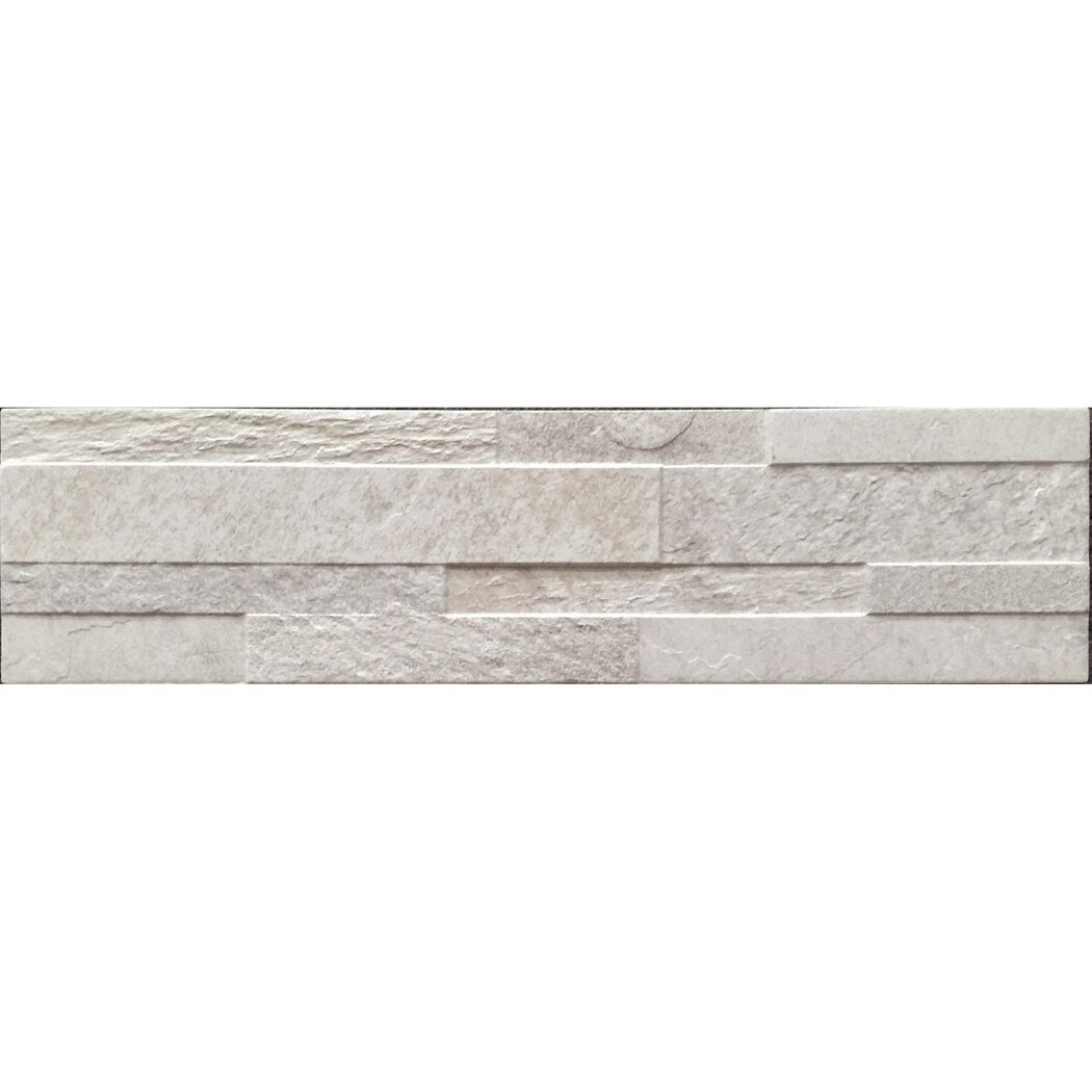 Beige Wandfliese mit Steinstruktur