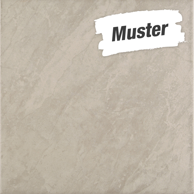 Bild von Muster zur Bodenfliese 'Primo' Steinzeug grau 34 x 34 cm