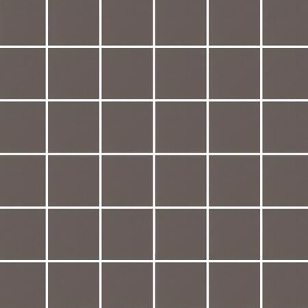 3. Bild von Mosaikfliese 'Uni' Feinsteinzeug dunkelbraun 30 x 30 cm