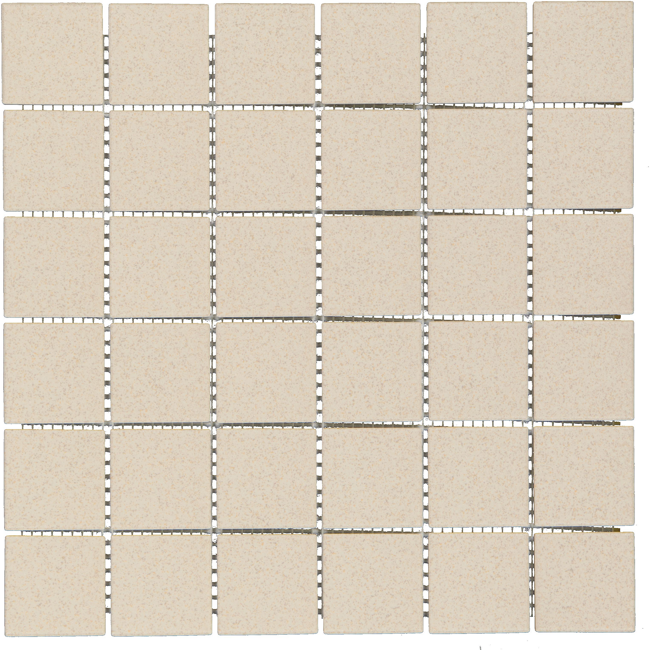 Bild von Mosaikfliese 'Dotti' Feinsteinzeug graubeige 30 x 30 cm