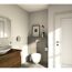 Modernes Badezimmer mit WC und Waschbecken