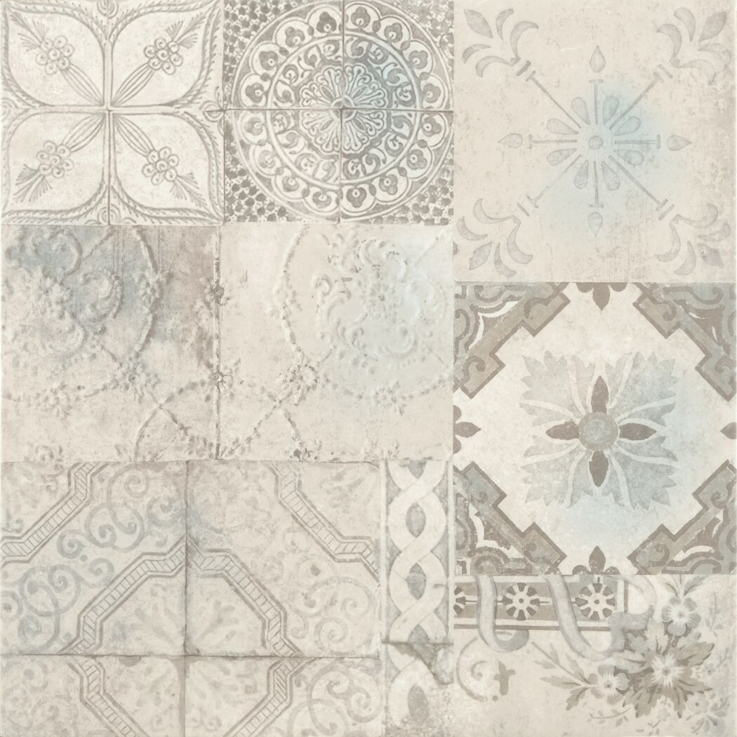 Bodenfliese 'Utica' Feinsteinzeug grau 60,8 x 60,8 cm
