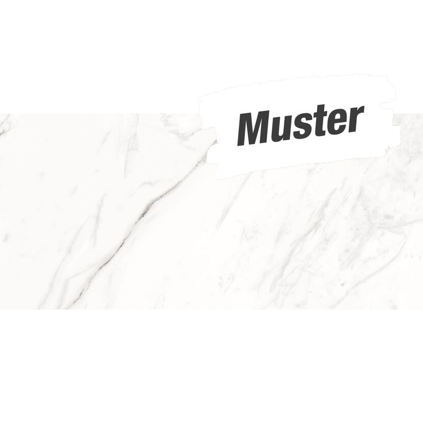 Muster zu Bodenfliese 'Calacata' Feinsteinzeug weiß-grau 29,8 x 60 cm