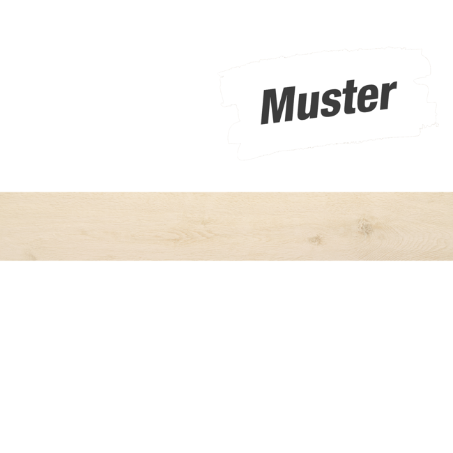 Bild von Muster zur Bodenfliese 'Casa' Feinsteinzeug almond 15 x 90 cm