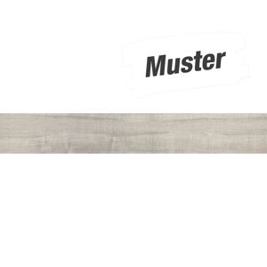 Muster zur Bodenfliese 'Casa' Feinsteinzeug grau 15 x 90 cm