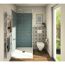 Modernes Badezimmer mit Toilette und Dusche