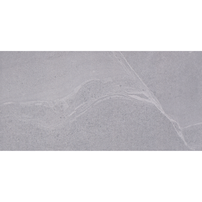 Bild von Bodenfliese 'Pirite' Feinsteinzeug dunkelgrau 30,5 x 61 cm