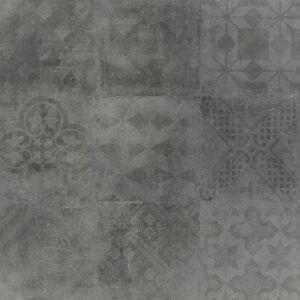 Bodenplatte 'Taina' Feinsteinzeug graphit gemustert 60 x 60 x 2 cm
