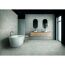 Modernes Badezimmer mit grauen Fliesen