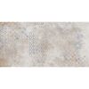 Fliese MU DE Alpha pearl mit blauem Muster