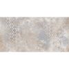 Beige Fliese mit blau-grauem Muster