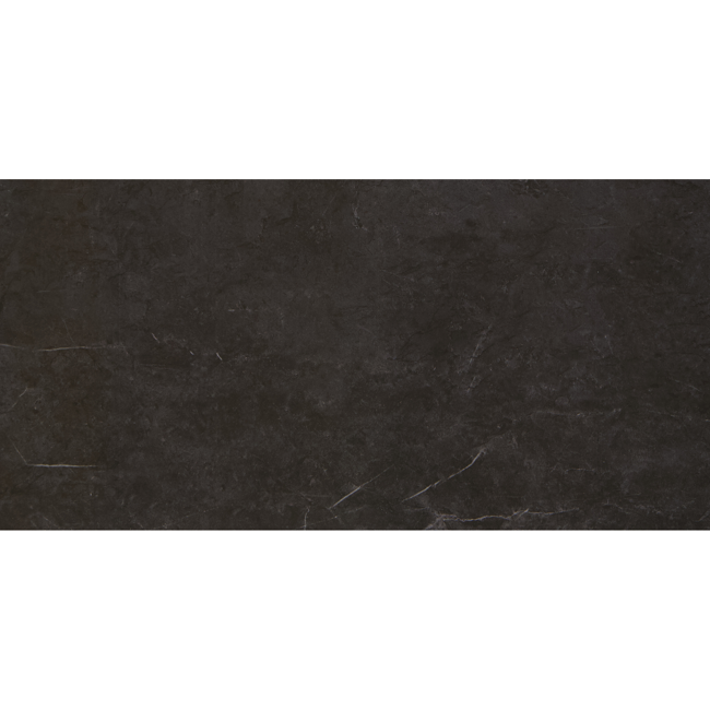 Bild von Bodenfliese 'Marquina' Feinsteinzeug negro 30 x 60 cm