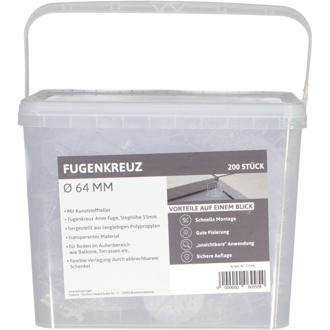 200 Fugenkreuze in durchsichtiger Box