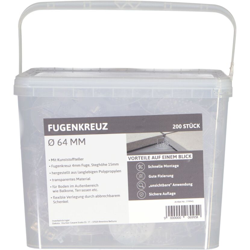 200 Fugenkreuze in durchsichtiger Box
