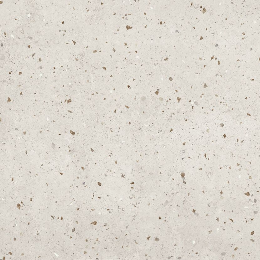 Helle Fliese mit grauen Sprenkeln