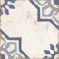 Verkleinertes Bild von Bodenfliese 'Retro Olite azul' Feinsteinzeug mehrfarbig 22,5 x 22,5 cm