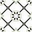 Verkleinertes Bild von Bodenfliese 'Retro Alba verde' Feinsteinzeug mehrfarbig 22,5 x 22,5 cm