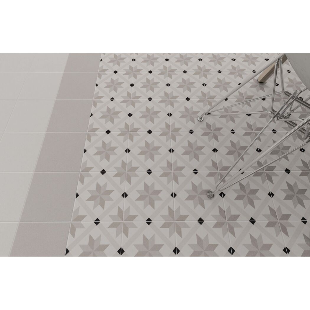 Bodenfliese 'Retro Genova' Feinsteinzeug beige 22,5 x 22,5 cm