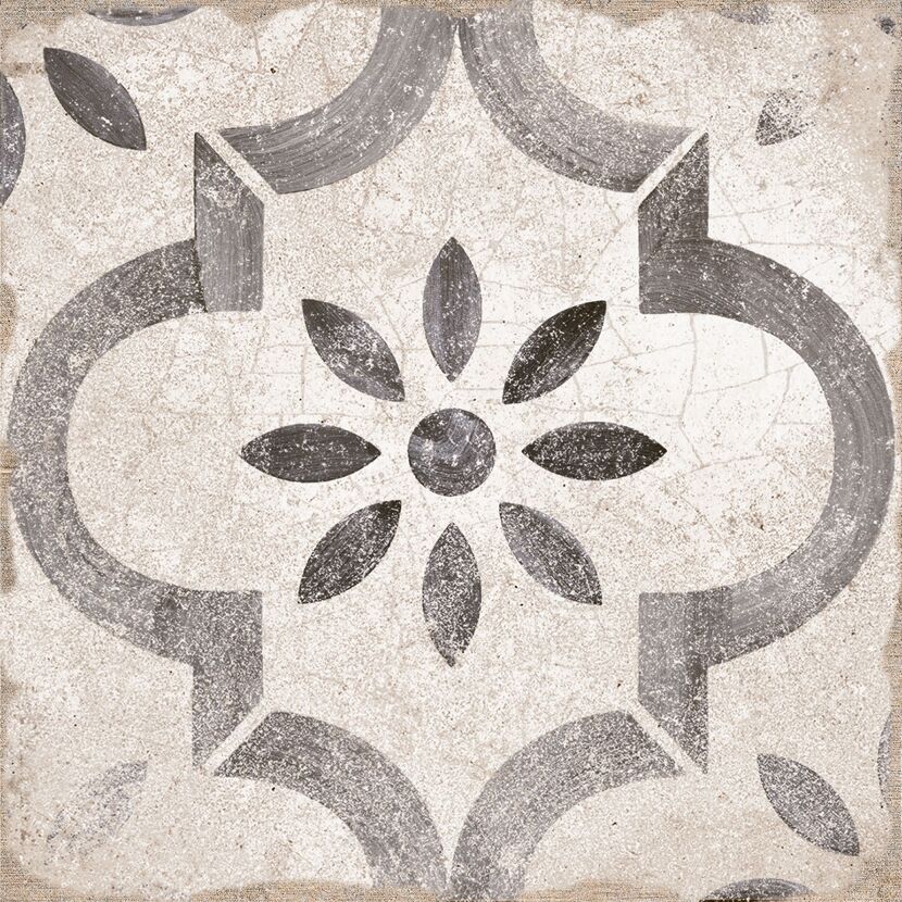Bodenfliese 'Retro Mesina gris' Feinsteinzeug mehrfarbig 22,5 x 22,5 cm
